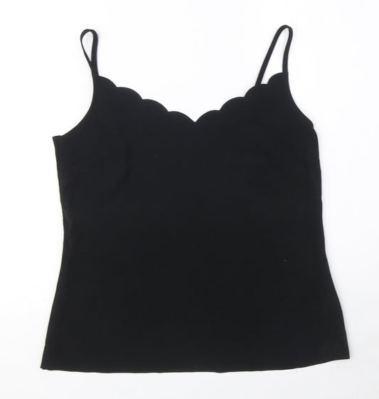 Ted Baker Womens Black Polyester Camisole Blouse Size S V-Neck