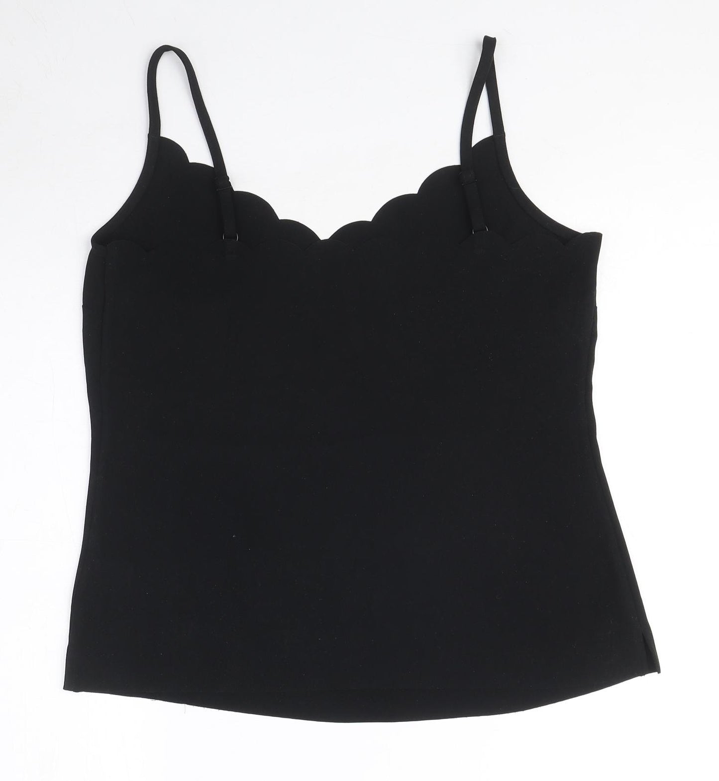 Ted Baker Womens Black Polyester Camisole Blouse Size S V-Neck