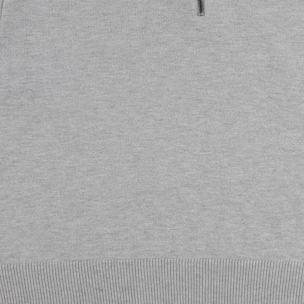 H&M Womens Grey Round Neck Polyester Pullover Jumper Size L