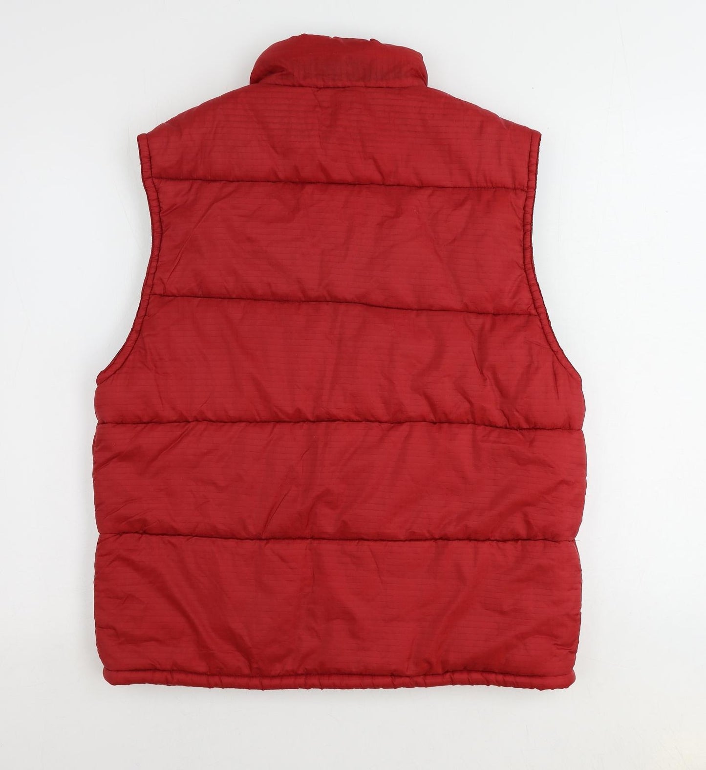 Just Togs Mens Red Gilet Jacket Size S Zip