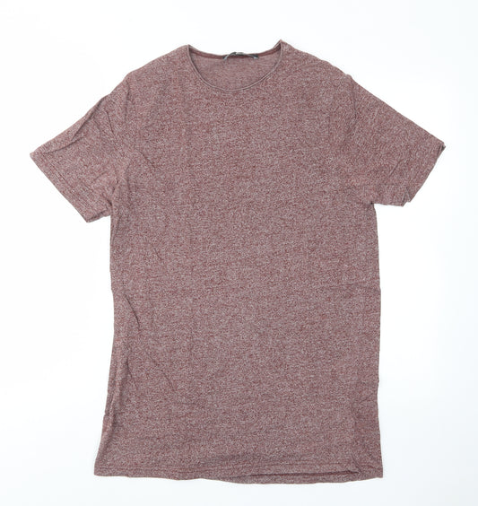 find. Mens Brown Cotton T-Shirt Size M Crew Neck