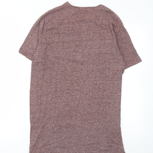 find. Mens Brown Cotton T-Shirt Size M Crew Neck