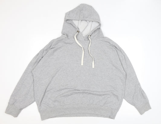 Buffalo Mens Grey Viscose Pullover Hoodie Size XL