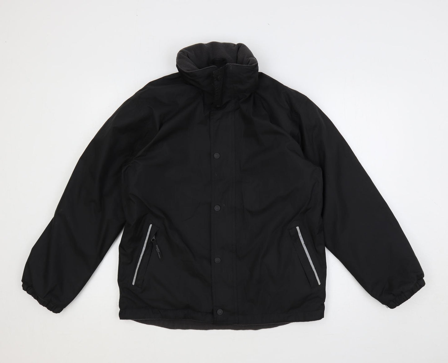 Regatta Mens Black Windbreaker Jacket Size M Zip - Water Resistant