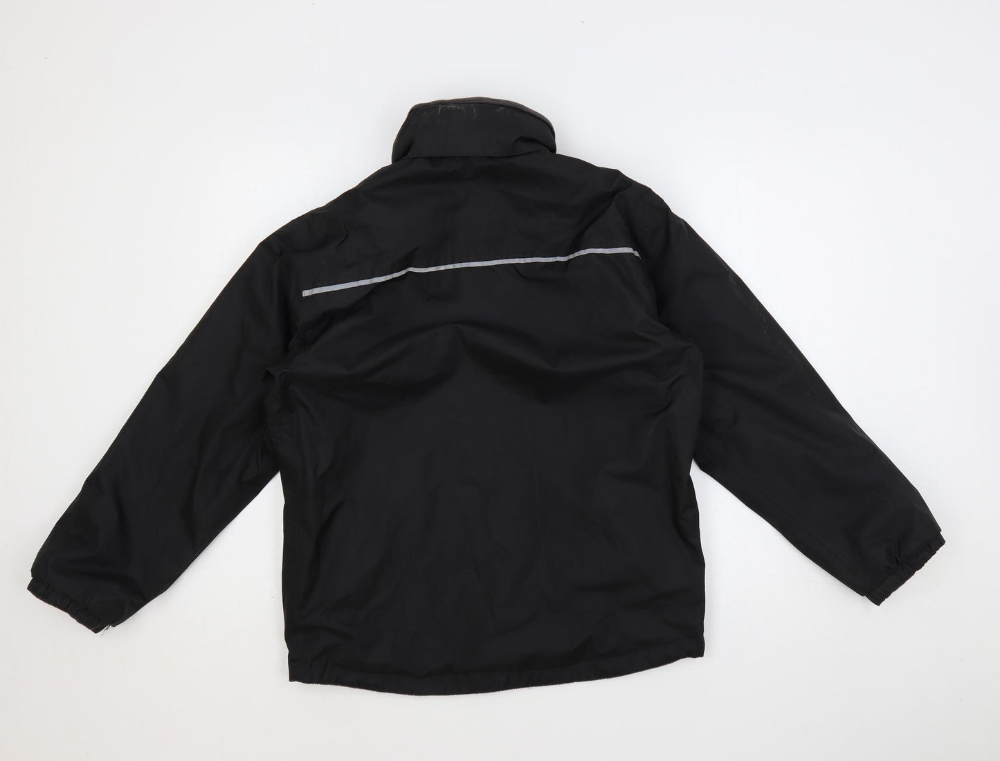 Regatta Mens Black Windbreaker Jacket Size M Zip - Water Resistant