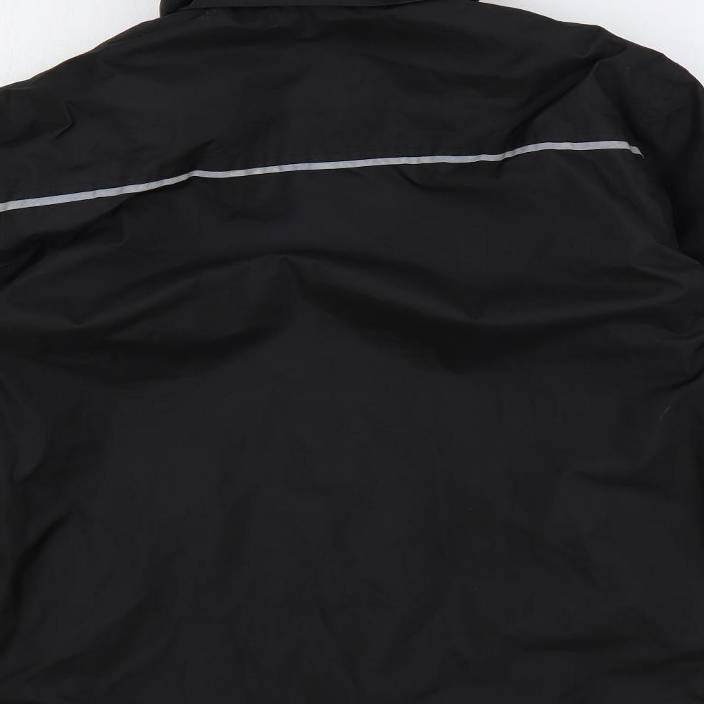 Regatta Mens Black Windbreaker Jacket Size M Zip - Water Resistant