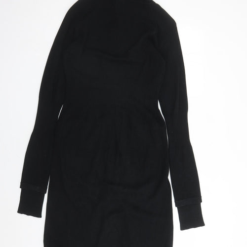 Bench Womens Black Cotton Full Zip Hoodie Size S Zip