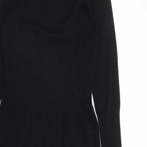 Bench Womens Black Cotton Full Zip Hoodie Size S Zip