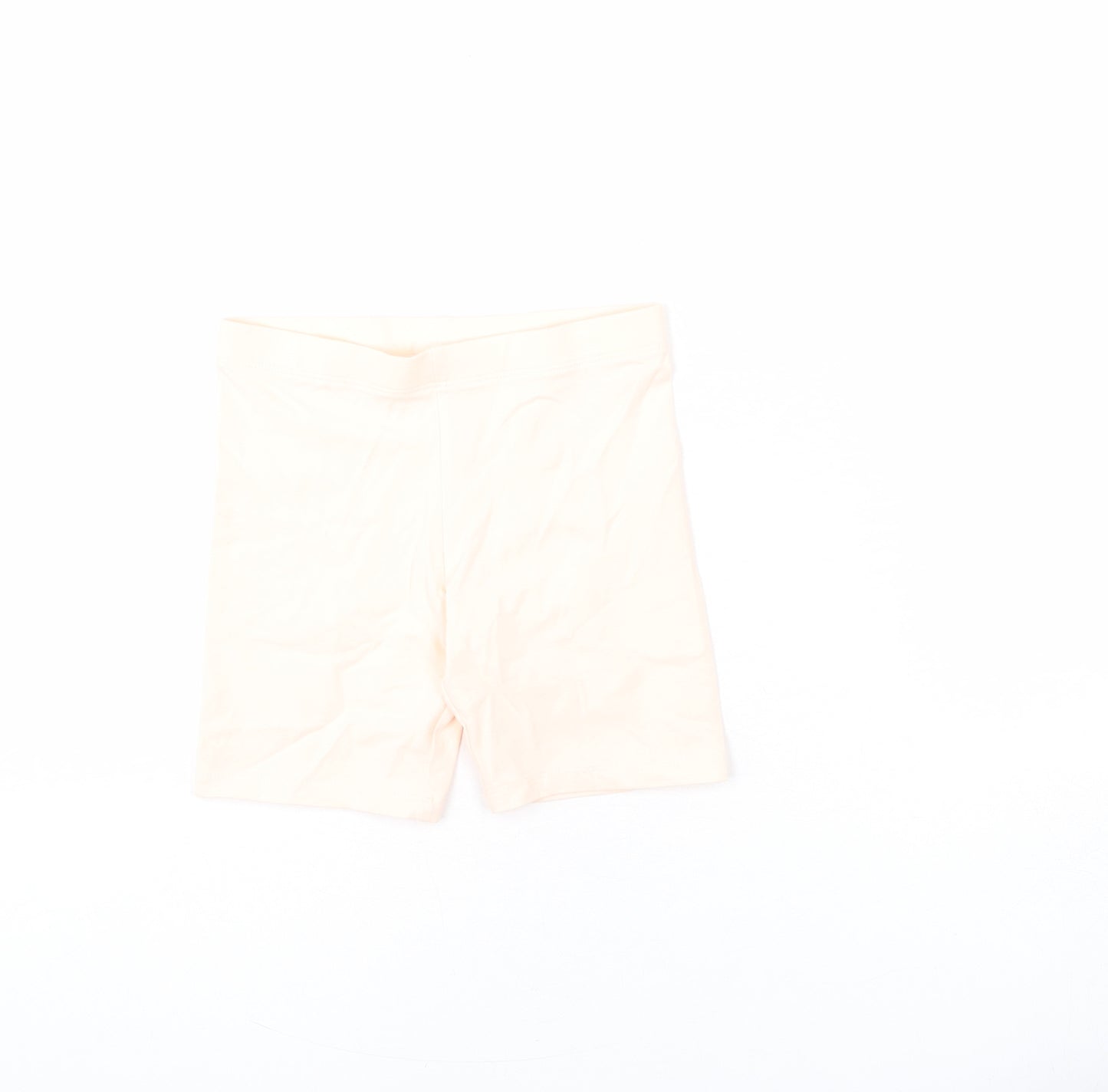 Marks and Spencer Girls Pink Cotton Biker Shorts Size 6-7 Years L6 in Regular