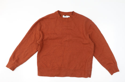 Topman Mens Brown Cotton Pullover Sweatshirt Size S