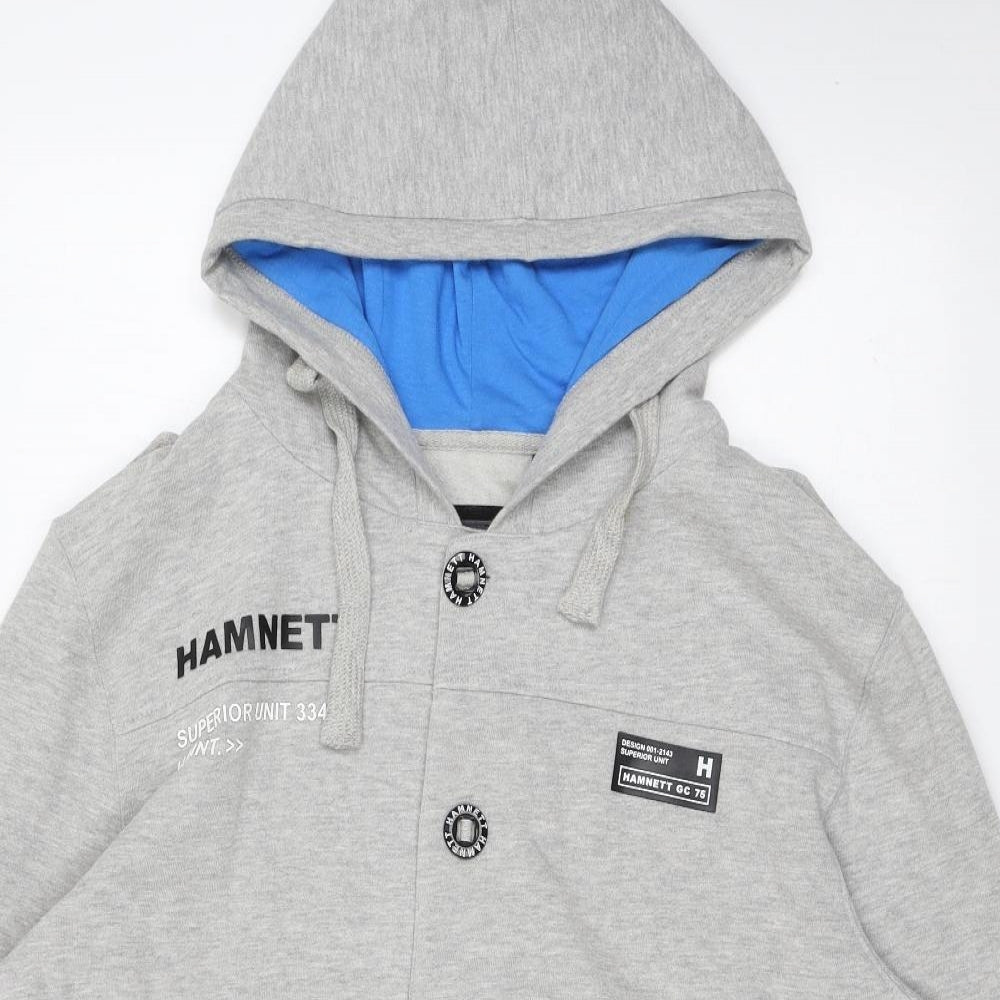 Hamnett Mens Grey Jacket Size L Button