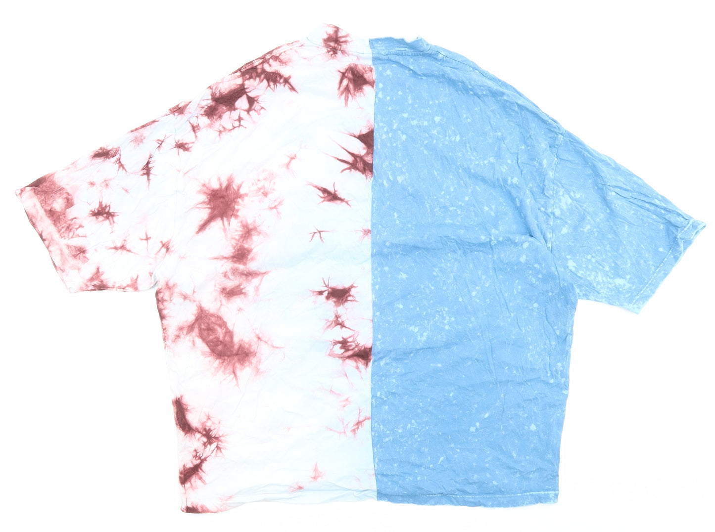 ASOS Mens Multicoloured Cotton T-Shirt Size L Round Neck - Tie Dye