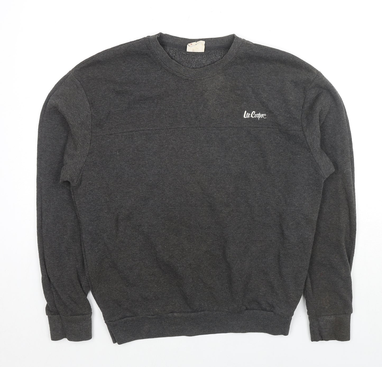 Lee Cooper Mens Grey Polyester Pullover Sweatshirt Size M - Logo