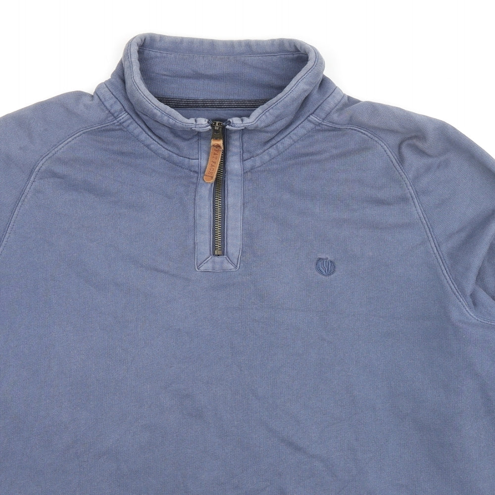 Fat Face Mens Blue Cotton Pullover Sweatshirt Size M