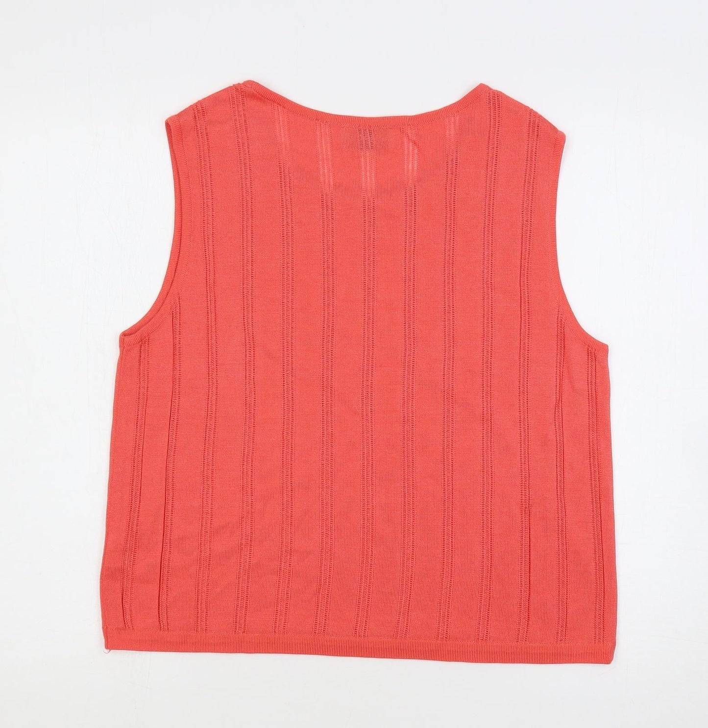 Chianti Womens Pink Boat Neck Viscose Pullover Jumper Size L