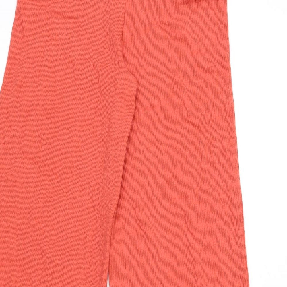 Marks and Spencer Girls Red Cotton Capri Trousers Size 10-11 Years L25 in Regular Pullover