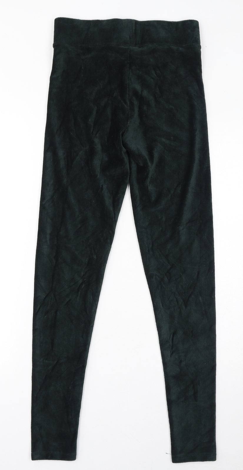 Marks and Spencer Womens Green Cotton Capri Leggings Size 8 L30 in