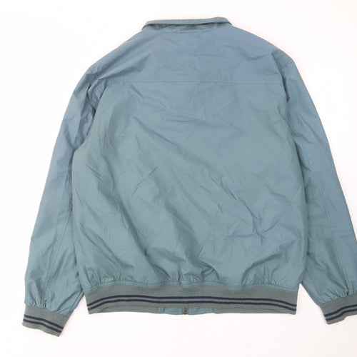 James Pringle Mens Green Bomber Jacket Jacket Size L Zip - Zip Pockets