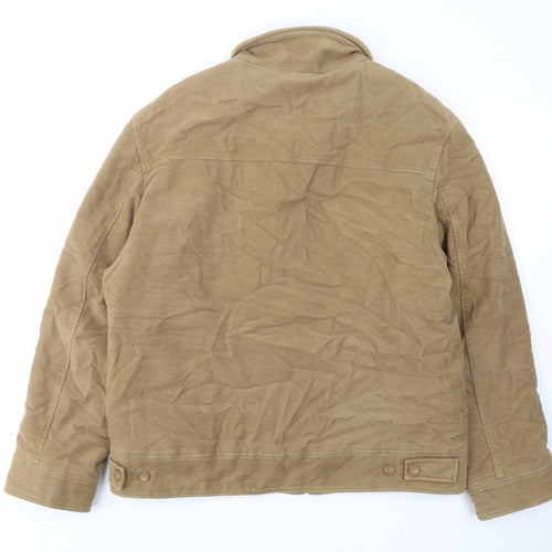 NEXT Mens Brown Jacket Size L Zip - Zip Pocket