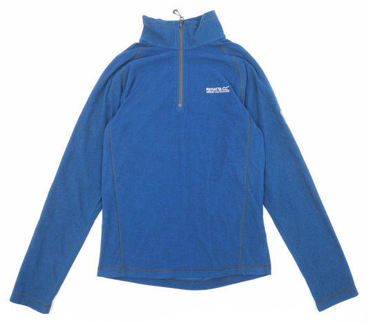 Regatta Mens Blue Polyester Pullover Hoodie Size S - Zip