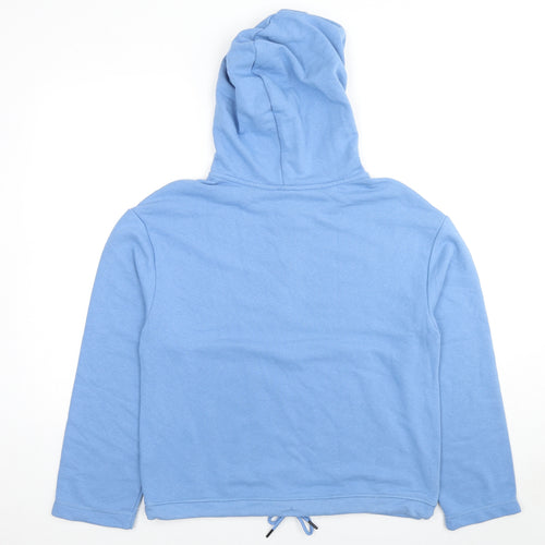 H&M Womens Blue Cotton Pullover Hoodie Size S Pullover