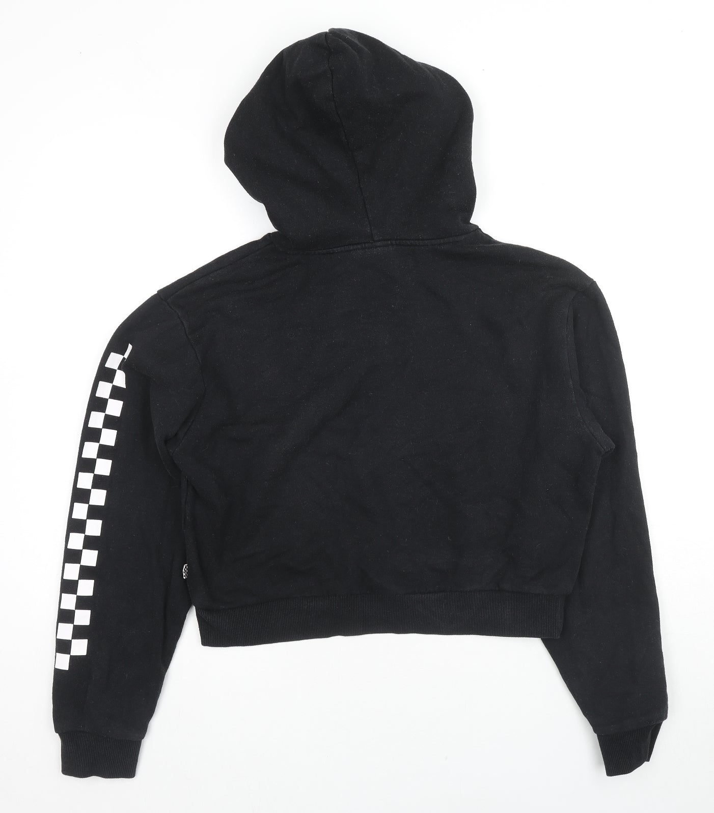 VANS Womens Black Polyester Pullover Hoodie Size S Pullover - Logo