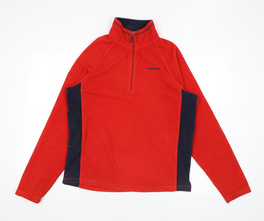 Craghoppers Mens Red Polyester Pullover Sweatshirt Size S