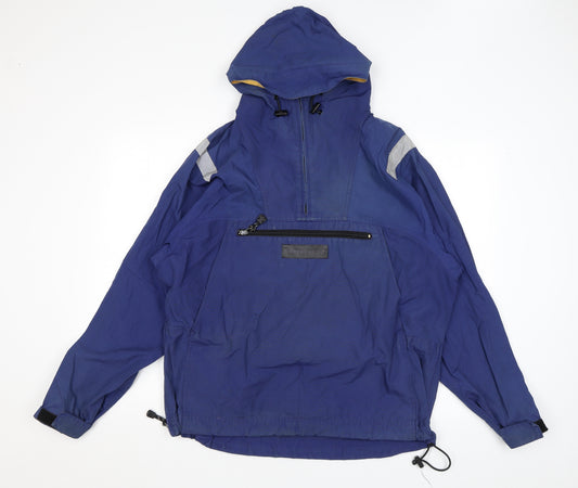 Timberland Mens Blue Windbreaker Jacket Size S Zip