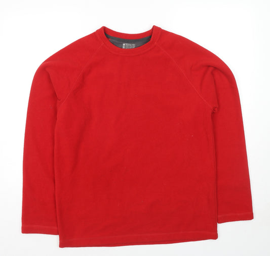 Blue Harbour Mens Red Polyester Pullover Sweatshirt Size S