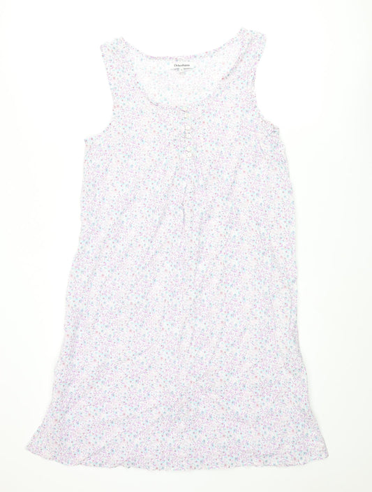 Debenams Womens Multicoloured Floral Polyester Cami Dress Size 12 Button