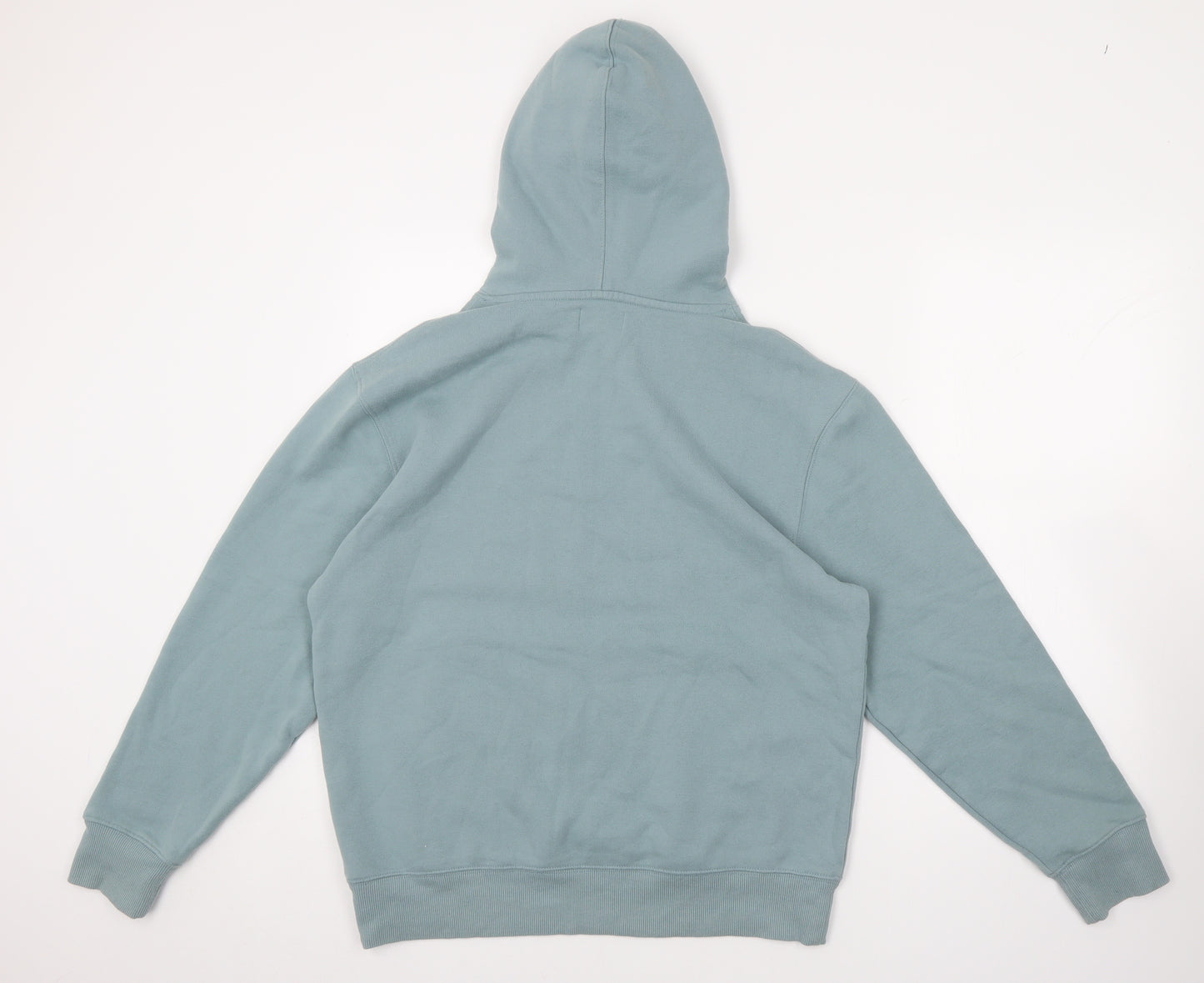 Topman Mens Blue Cotton Pullover Hoodie Size S