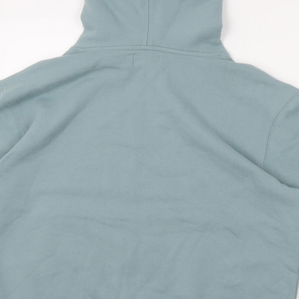 Topman Mens Blue Cotton Pullover Hoodie Size S