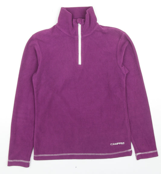 Campri Girls Purple Polyester Pullover Sweatshirt Size 13 Years Pullover