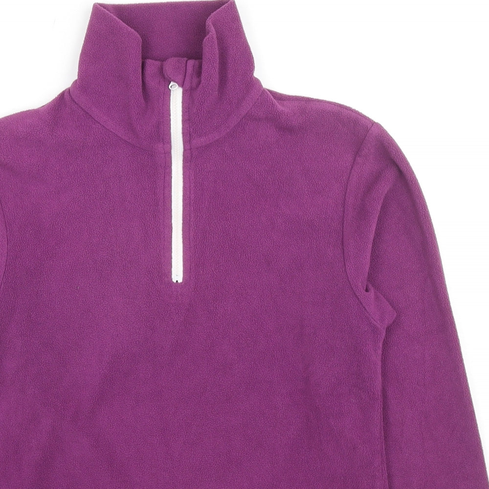 Campri Girls Purple Polyester Pullover Sweatshirt Size 13 Years Pullover