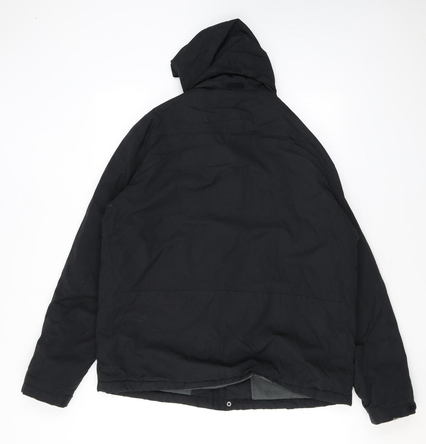 Marks and Spencer Mens Black Anorak Coat Size L Zip