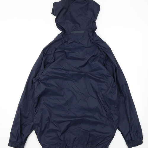Regatta Mens Blue Rain Coat Jacket Size L Zip