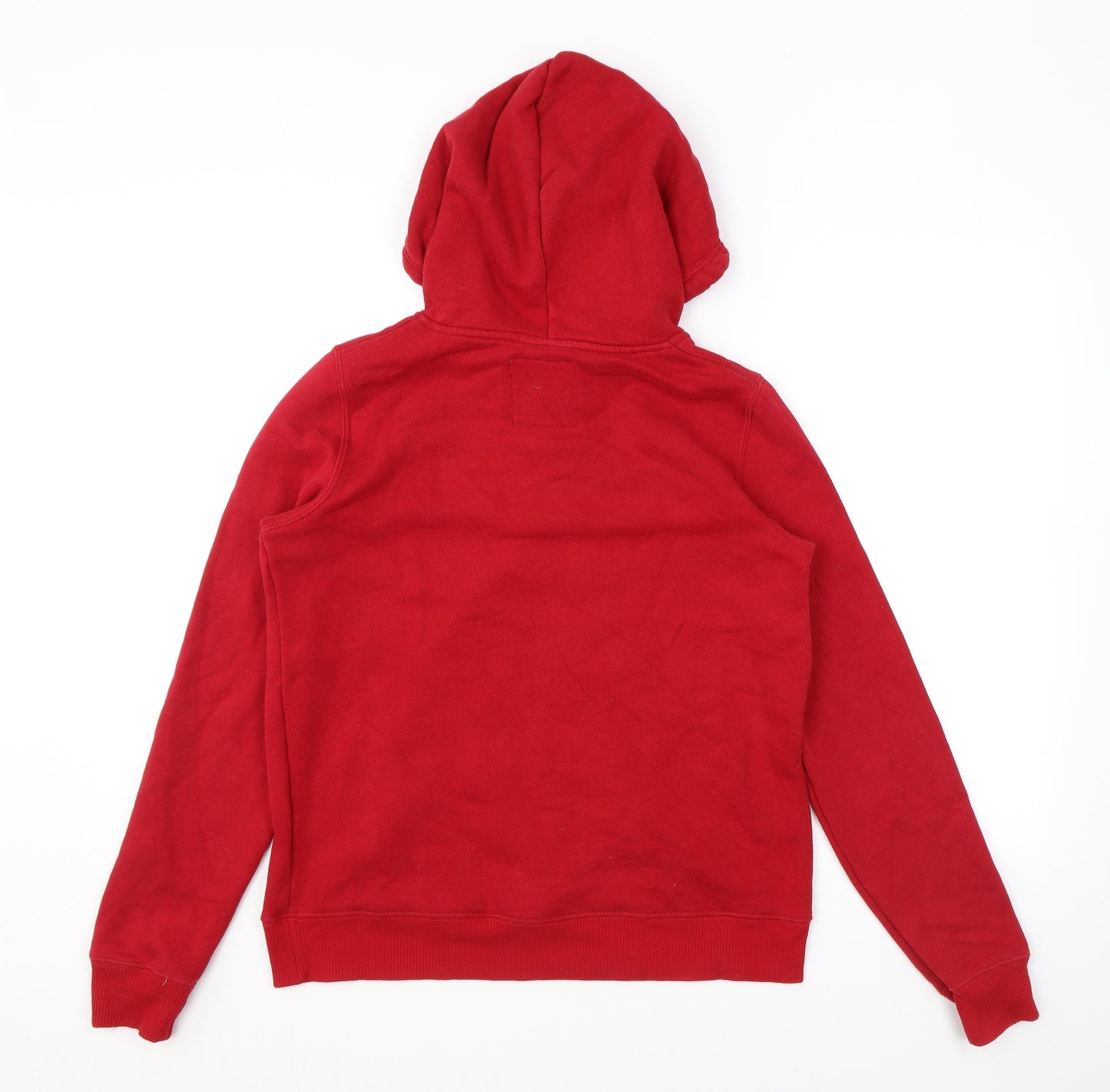 Hollister Mens Red Cotton Pullover Sweatshirt Size S - Logo