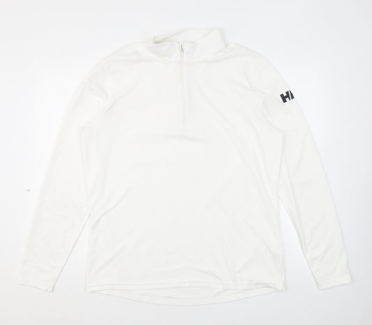 Helly Hansen Mens White Polyester Pullover Sweatshirt Size XL