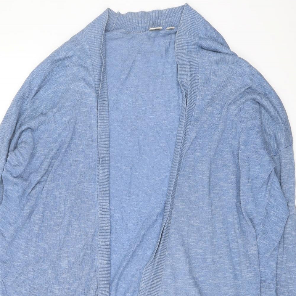 Gap Womens Blue V-Neck Cotton Cardigan Jumper Size L