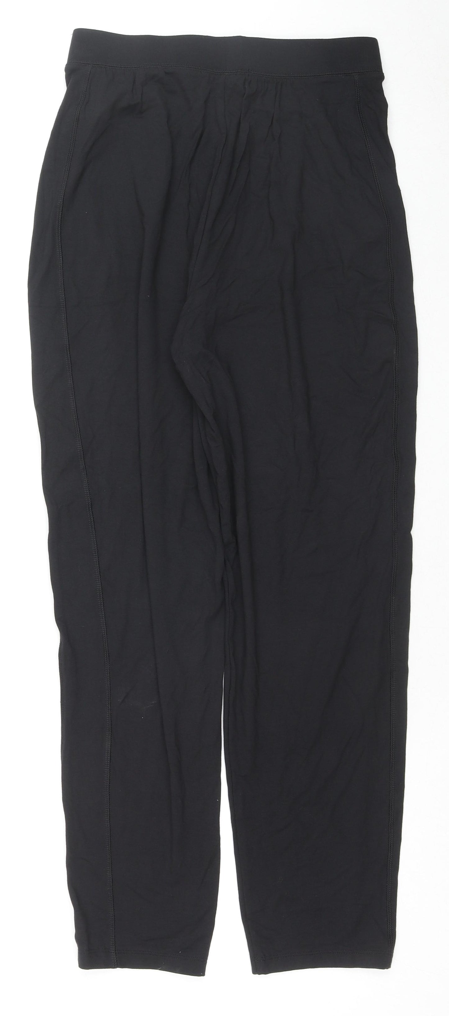 Marks and Spencer Womens Black Viscose Chino Leggings Size 8 L28 in