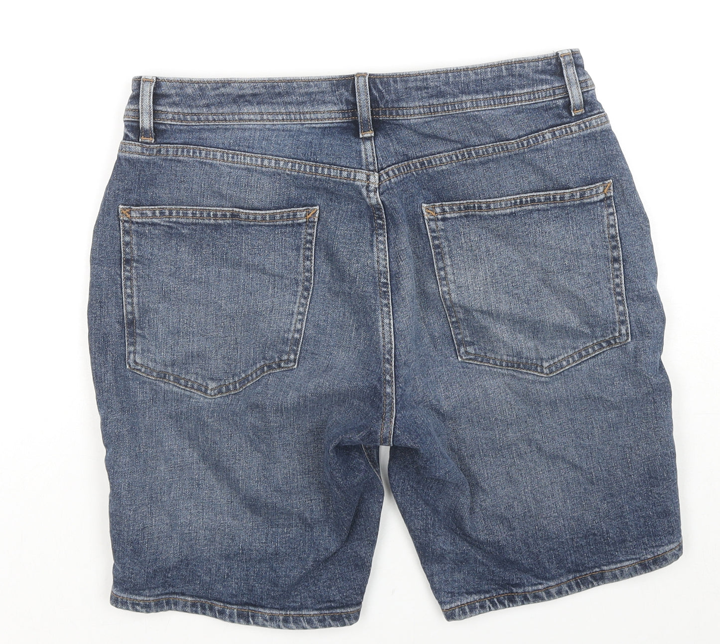 Denim & Co. Mens Blue Cotton Bermuda Shorts Size 32 in L9 in Regular Zip