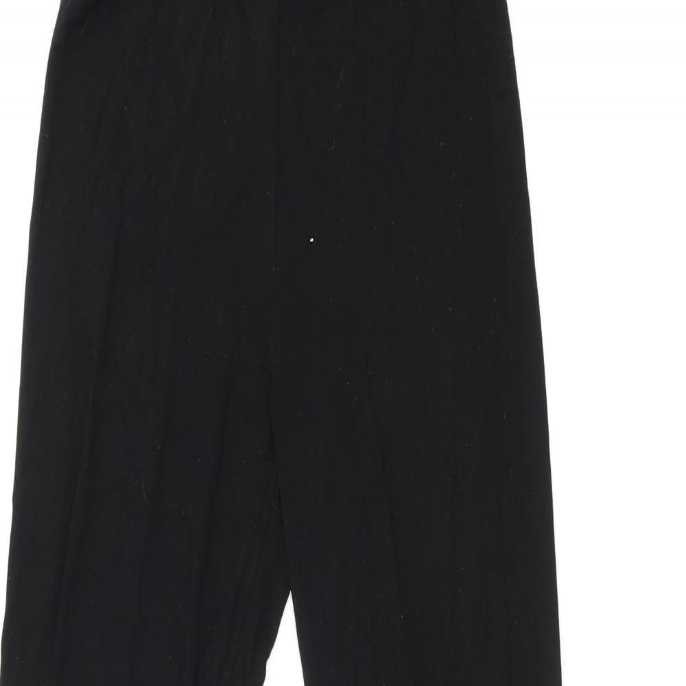 Topshop Womens Black Viscose Pedal Pusher Leggings Size 8 L27 in