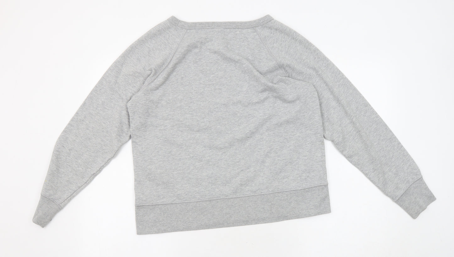 Gap Mens Grey Cotton Pullover Sweatshirt Size M - Logo