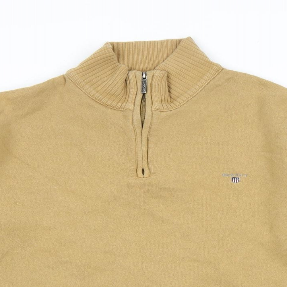 GANT Mens Beige Cotton Pullover Sweatshirt Size M