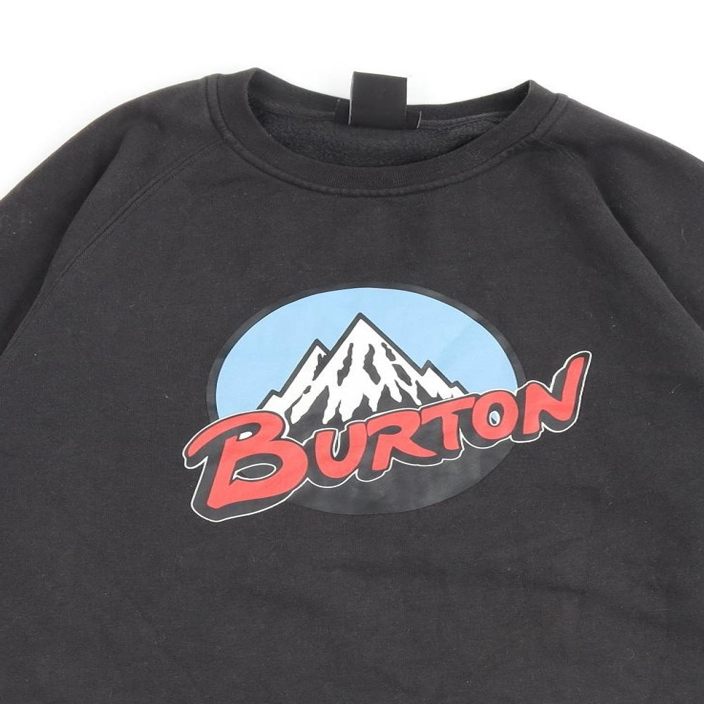 Burton Mens Grey Cotton Pullover Sweatshirt Size M