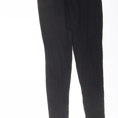 Marks and Spencer Womens Black Polyester Capri Leggings Size 10 L25 in