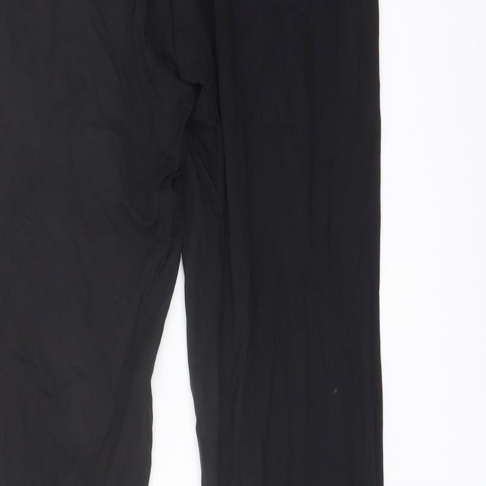 Marks and Spencer Womens Black Polyester Capri Leggings Size 10 L25 in