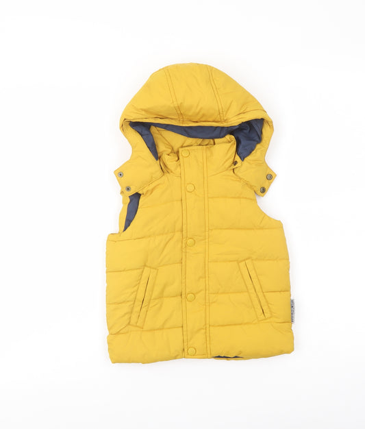 BOGI Boys Yellow Gilet Coat Size 4 Years Zip