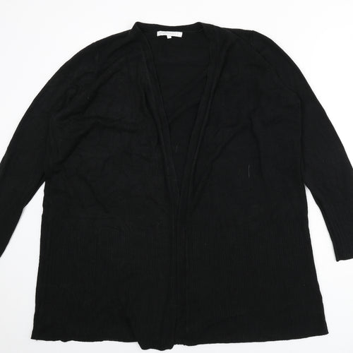 NEXT Womens Black V-Neck Acrylic Cardigan Jumper Size L