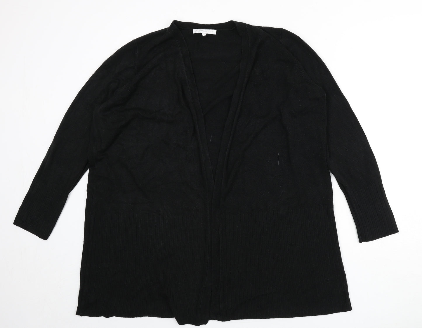 NEXT Womens Black V-Neck Acrylic Cardigan Jumper Size L